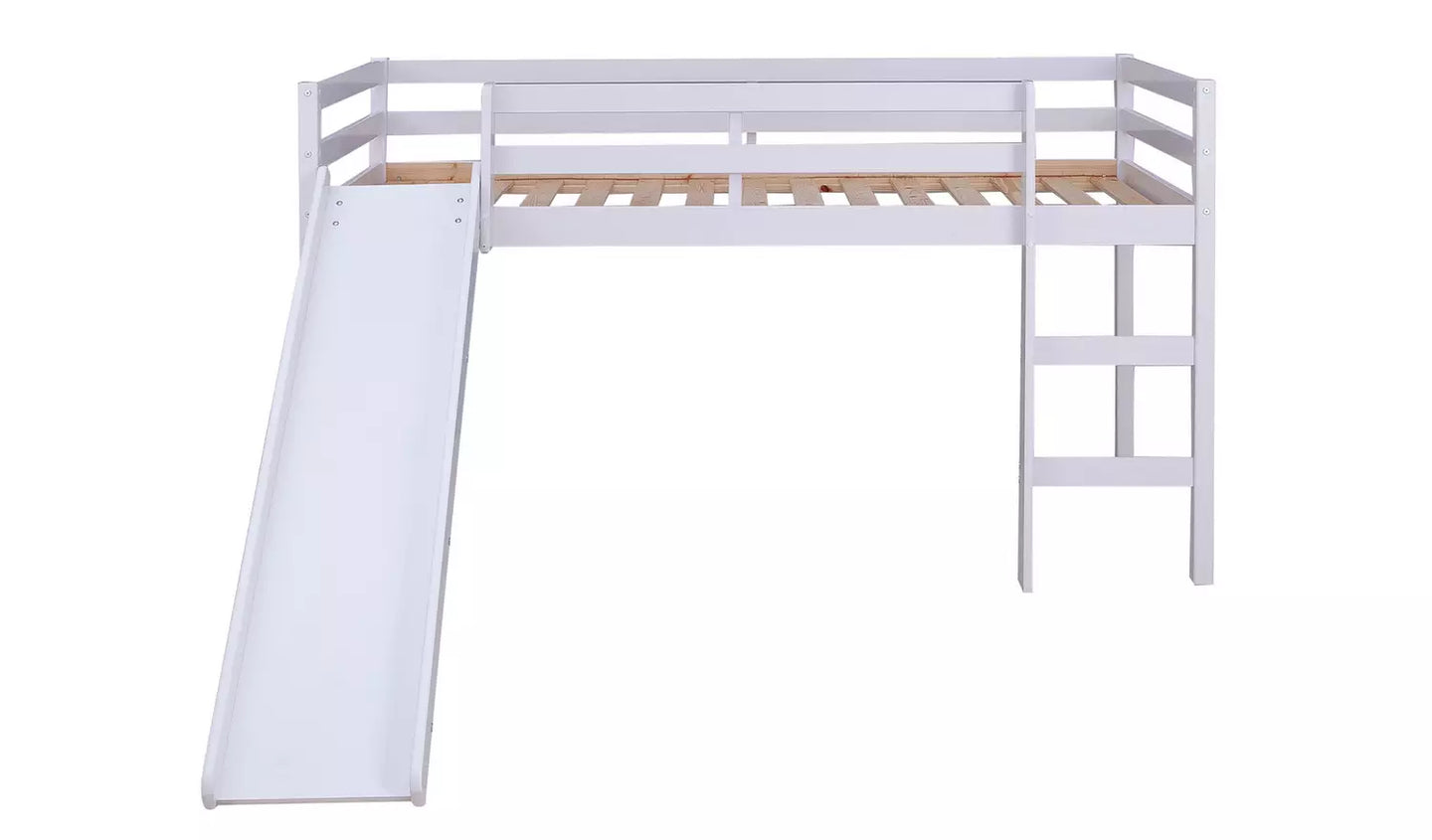 Kaycie Mid Sleeper with Slide - White